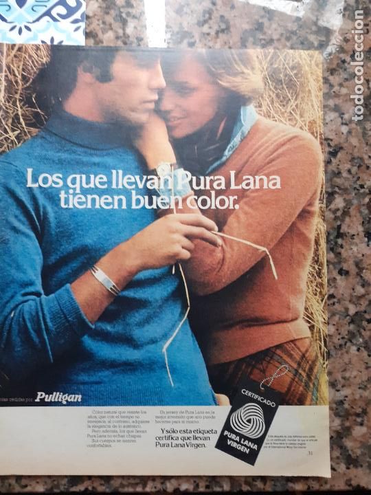 Collection Magazines and Newspapers: ANUNCIO PULLIGAN PURA LANA VIRGEN