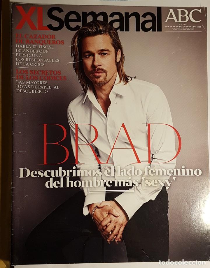 Coleccionismo de Revistas y Peri&oacute;dicos: REVISTA XL SEMANAL ABC 2012 BRAD PITT. COTI