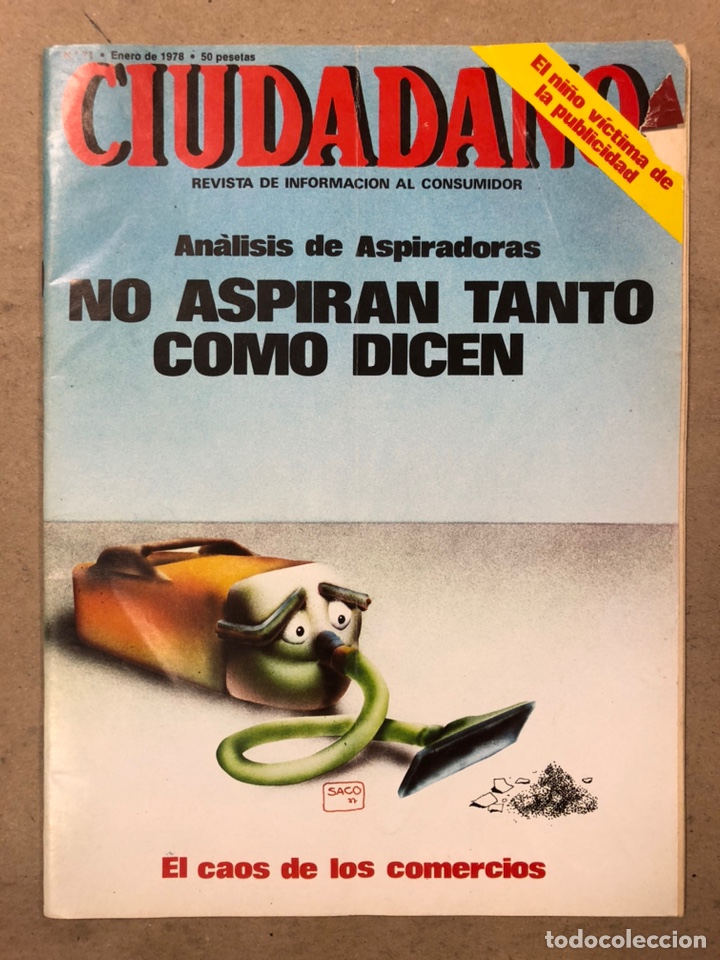 Coleccionismo de Revistas y Peri&oacute;dicos: CIUDADANO N&deg; 71 (1978). AN&Aacute;LISIS PEUGEOT 504, CARRETERAS RAFIALES ESPA&Ntilde;OLAS, ASPIRADORES,...
