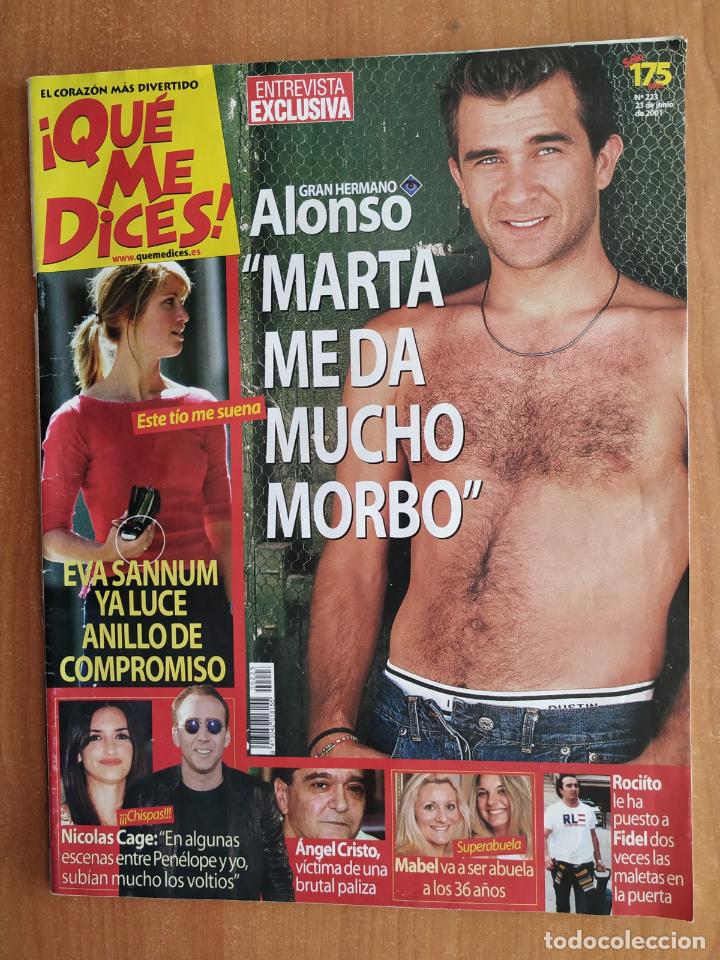 Colecionismo de Revistas e Jornais: Revista &iexcl;QUE ME DICES! 223. Angel Cristo. Maribel Sanz. Ana Duato. Natalia Estrada. Mar Flores.Neyra