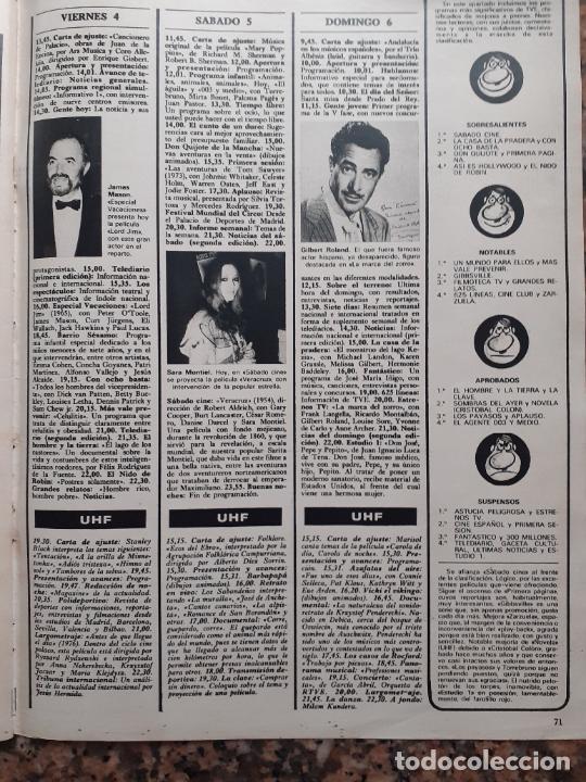 Coleccionismo de revistas y peri&oacute;dicos: SARA MONTIEL GILBERT ROLAND JAMES MASON