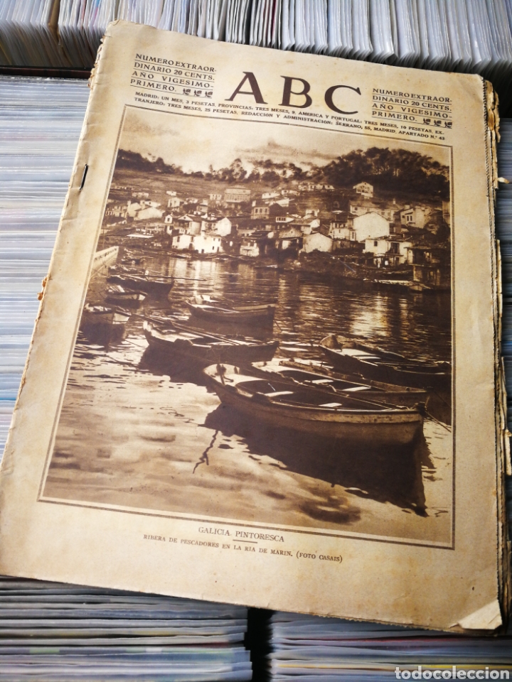 Coleccionismo de Revistas y Peri&oacute;dicos: PERI&Oacute;DICO ABC N&Uacute;MERO EXTRAORDINARIO- GALICIA PINTORESCA. 1921.