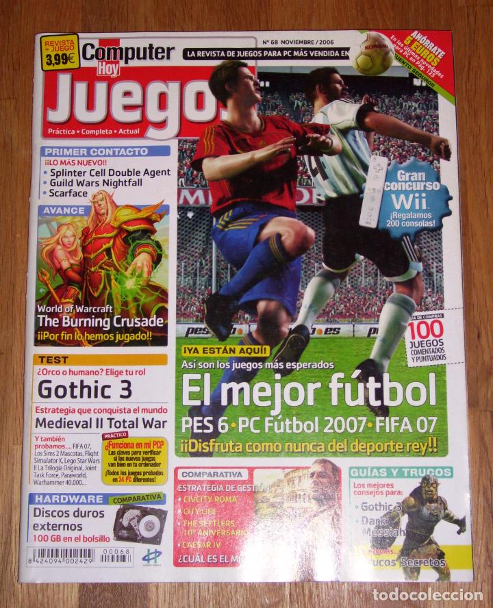 Coleccionismo de Revistas y Peri&oacute;dicos: COMPUTER HOY JUEGOS. N&ordm; 68 ; Noviembre 2006