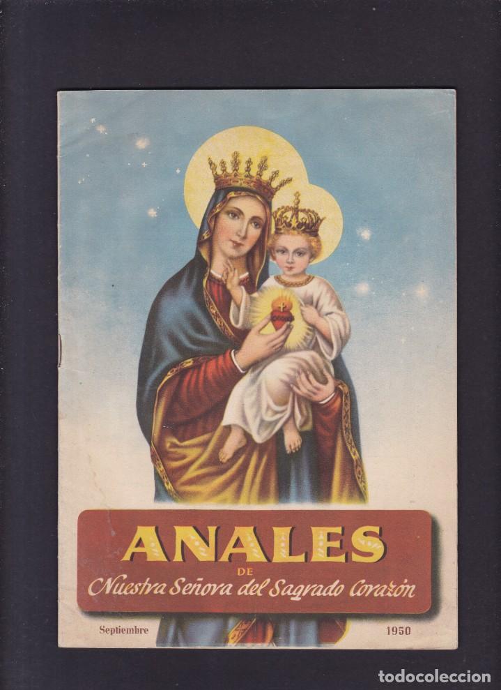 Coleccionismo de revistas y peri&oacute;dicos: ANALES DE NUESTRA SE&Ntilde;ORA DEL SAGRADO CORAZON - SEPTIEMBRE 1950