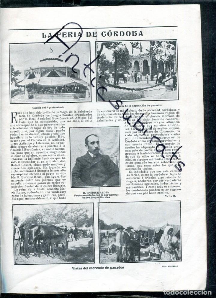Collection Magazines and Newspapers: REVISTA 1905 RIOS ROSAS ATOCHA LAS ROSAS LIDIA VILA SARTHOU FERIA DE CORDOBA MOTOS STURLA WANDERER