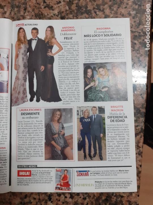 Coleccionismo de Revistas y Peri&oacute;dicos: MADONNA ANTONIO BANDERAS LAURA ESCANES MACRON