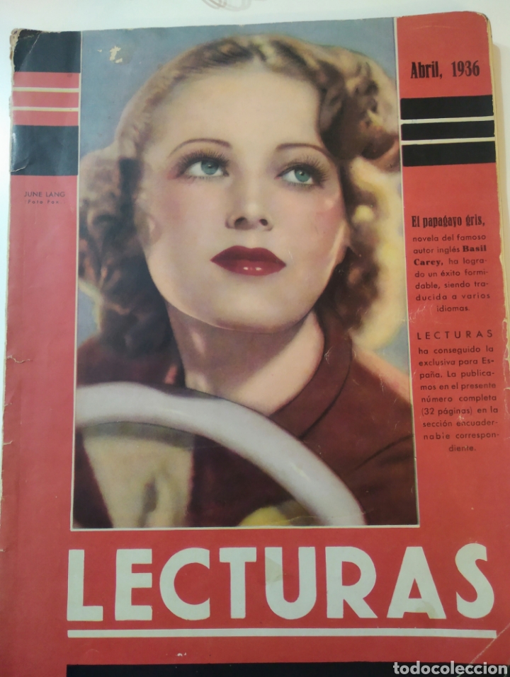 Sammeln von Zeitschriften und Zeitungen: Lecturas abril 1936