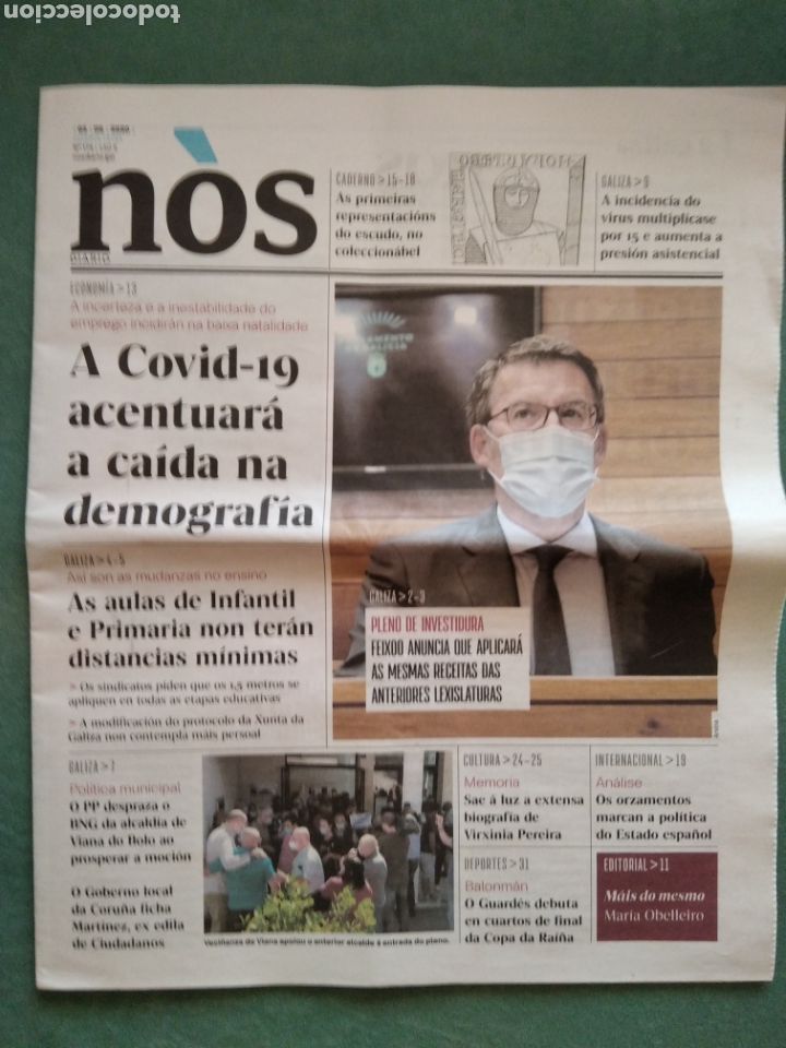 Sammeln von Zeitschriften und Zeitungen: N&ograve;s Diario (2-9-2020)