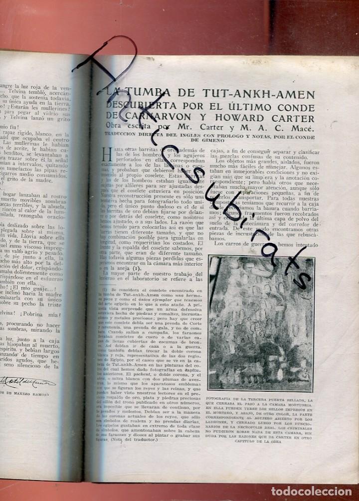 Sammeln von Zeitschriften und Zeitungen: REVISTA A&Ntilde;O 1926 TUTANKAMON CARNARVON CARTER TUTANKHAMON COTO DE TORRALBA EN CORDOBA