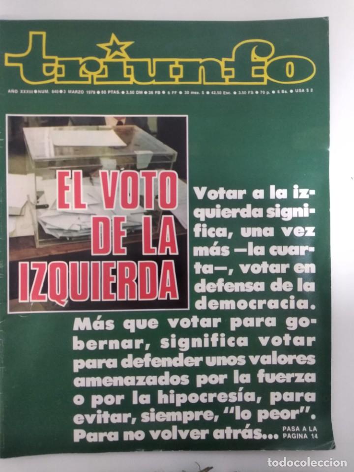 Collectionnisme de Revues et Journaux: Revista Triunfo n&ordm; 840 3 Marzo 1979