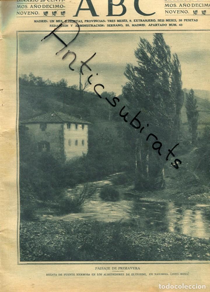 Coleccionismo de Revistas y Peri&oacute;dicos: ABC A&Ntilde;O 1923 ELIZONDO EDUARDO CANO BALDOMERO MENENDEZ ACEBAL COLEGIATA DE JATIVA XATIVA
