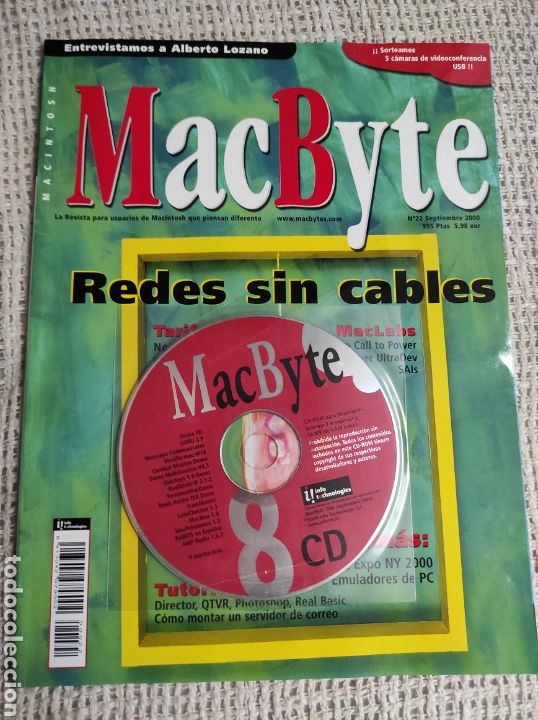 Collection Magazines and Newspapers: MACBYTE ( MAC BYTE ) N&ordm; 22 A&Ntilde;O 2000 REVISTA PARA USUARIOS DE MACINTOSH- INFORMATICA - CON DISCO