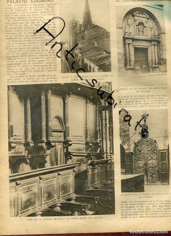Coleccionismo de Revistas y Peri&oacute;dicos: ABC A&Ntilde;O 1923 IGLESIA IMPERIAL DE SANTA MARIA DE PALACIO LOGRO&Ntilde;O
