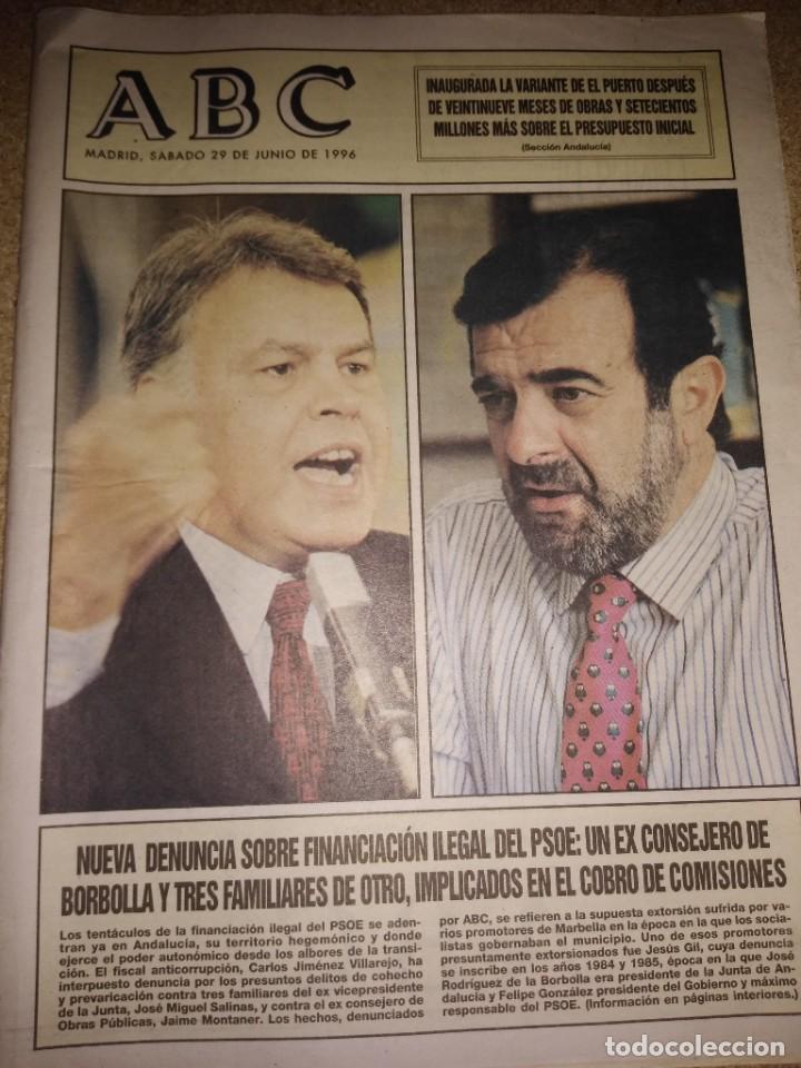 Coleccionismo de Revistas y Peri&oacute;dicos: Peri&oacute;dico ABC fecha 1996-06-29
