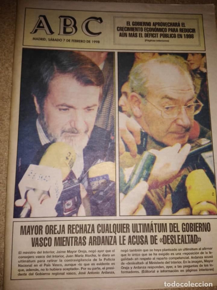 Coleccionismo de revistas y peri&oacute;dicos: Peri&oacute;dico ABC fecha 1998-02-07