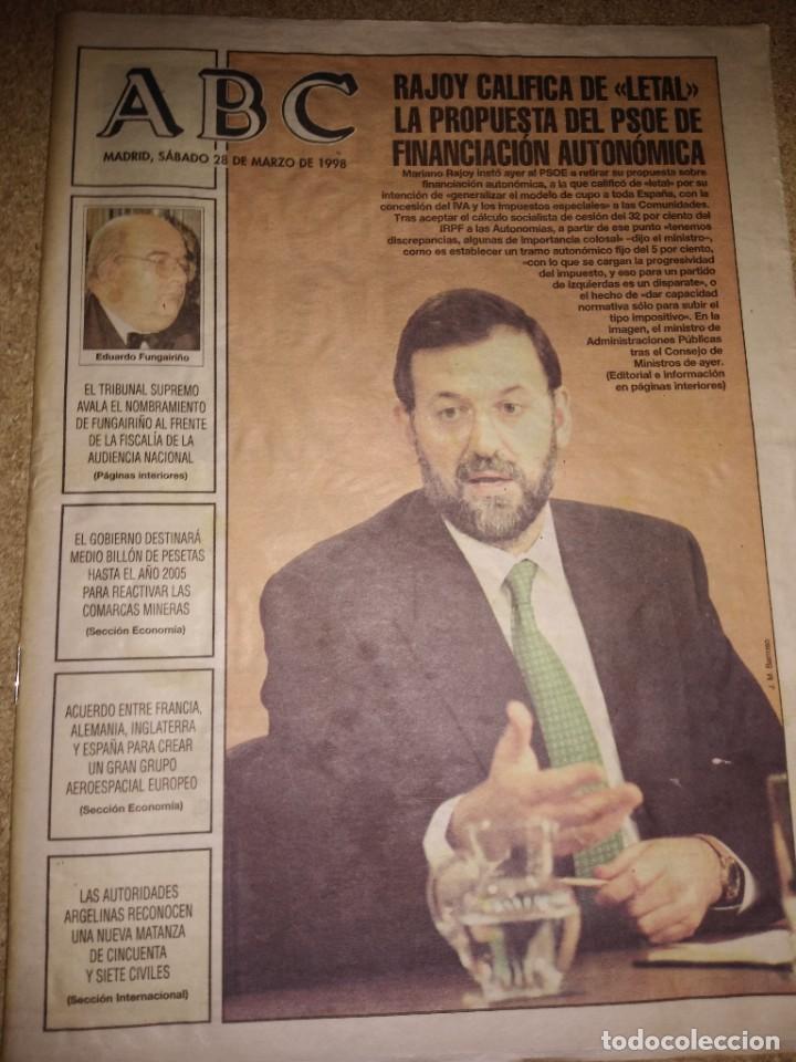 Coleccionismo de revistas y peri&oacute;dicos: Peri&oacute;dico ABC fecha 1998-03-28
