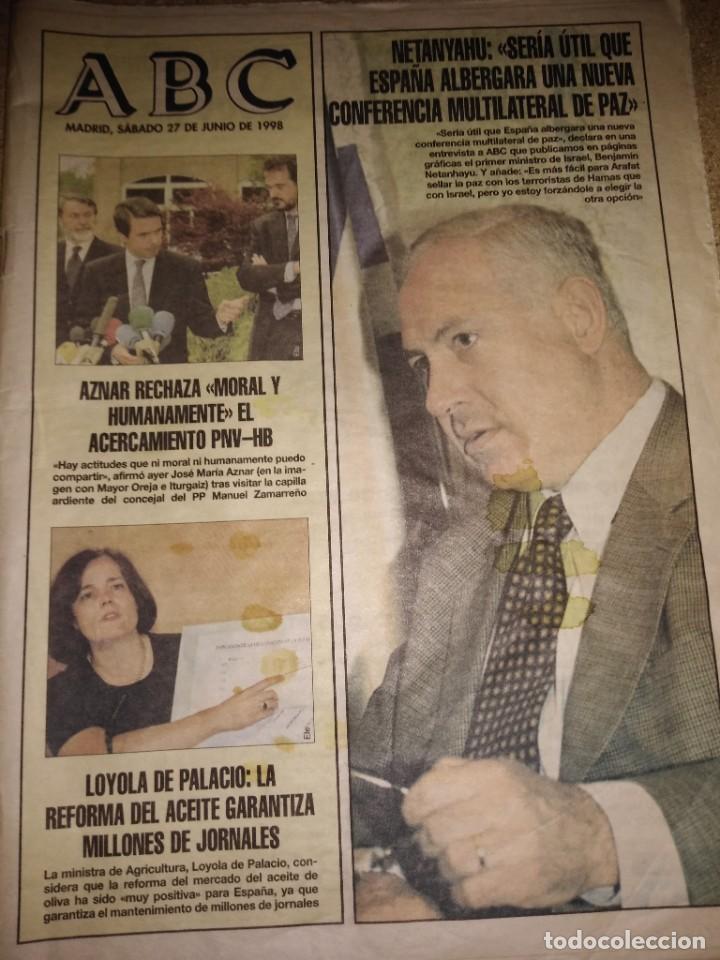 Coleccionismo de revistas y peri&oacute;dicos: Peri&oacute;dico ABC fecha 1998-06-27