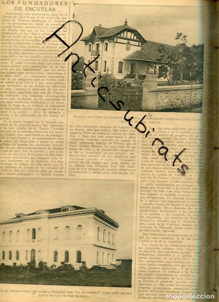 Coleccionismo de Revistas y Peri&oacute;dicos: ABC A&Ntilde;O 1923 ESCUELA DE RIBERAS DE PRAVIA LUARCA COLUNGA EL PITO CUDILLERO VIAVELEZ MANUEL BENEDITO