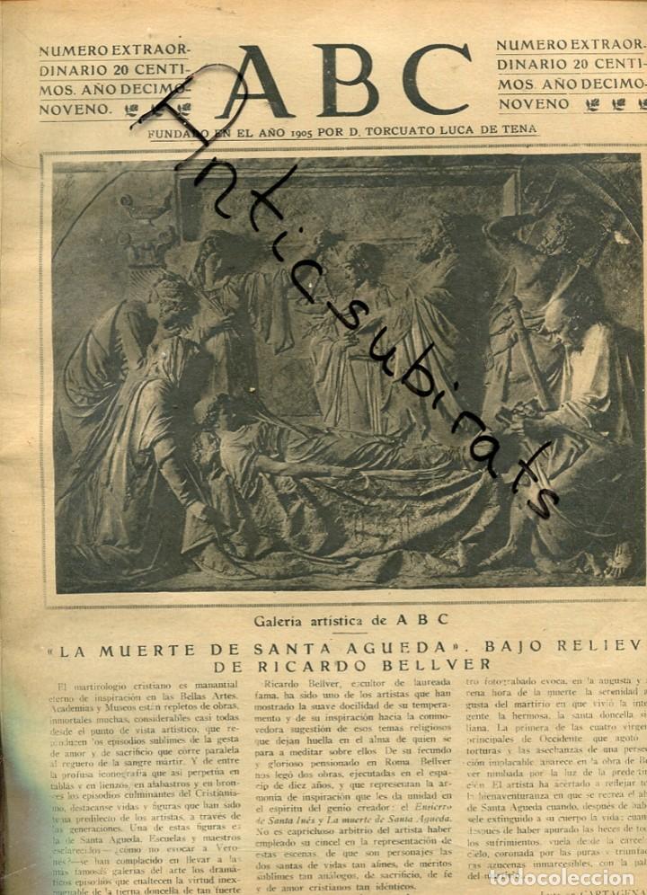 Coleccionismo de Revistas y Peri&oacute;dicos: ABC A&Ntilde;O 1923 RICARDO BELLVER TALAVERA DE LA REINA CASTILLO ARENAS DE SAN PEDRO GREDOS