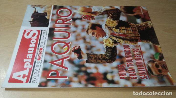 Collezionismo di Riviste e Giornali: APLAUSOS PAQUIRO - 773 DE 1992 TOROS TAUROMAQUIA S+206