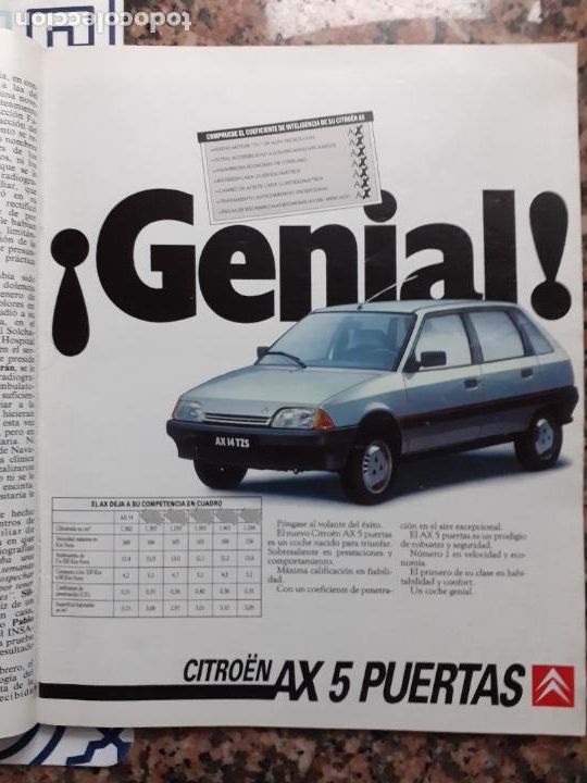Coleccionismo de Revistas y Peri&oacute;dicos: auncio citroen ax5