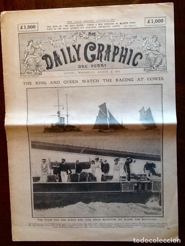 Coleccionismo de revistas y peri&oacute;dicos: PERIODICO - DAILY GRAPHIC - 1911. ENVIO CERTIFICADO INCLUIDO.