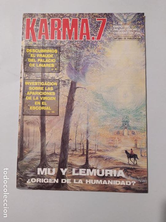 Coleccionismo de revistas y peri&oacute;dicos: REVISTA KARMA.7 - N&ordm; 218. A&Ntilde;O VII. ENERO 1991. MU Y LEMURIA ORIGEN DE LA HUMANIDAD. TDKC81
