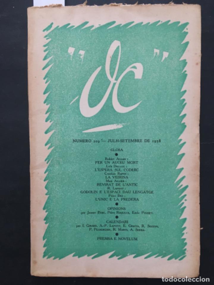 Collection Magazines and Newspapers: OC, REVISTA TRIMESTRALA DE LAS LETRAS OCCITANAS, NUMERO 209, 1958