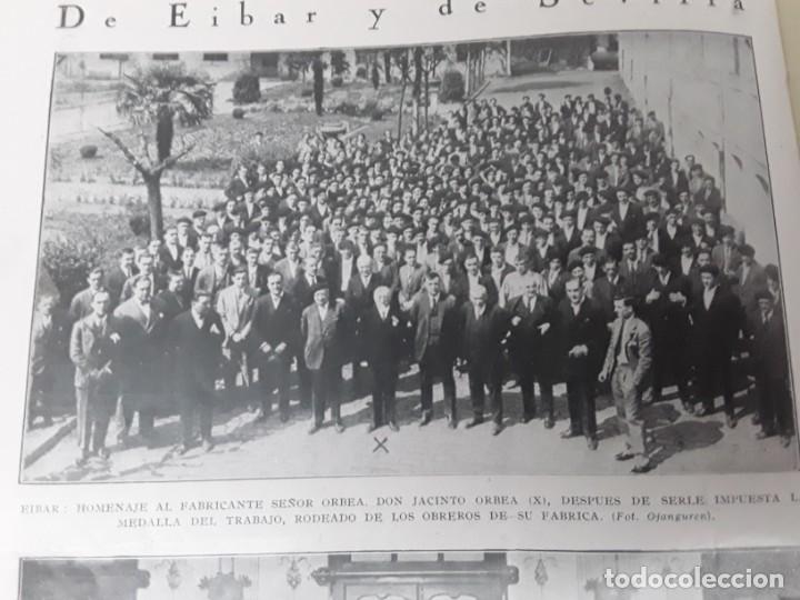 Sammeln von Zeitschriften und Zeitungen: JACINTO ORBEA FABRICANTE EIBAR / HERMANDAD MILAGROSA IMAGEN NUESTRA SE&Ntilde;ORA VALLE SEVILLA HOJA 1929