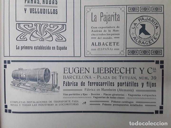 Collezionismo di Riviste e Giornali: FABRICA FERROCARRILES PORTATILES Y FIJOS EUGEN LIEBRECHT Y C&ordf; MANNHEIM BARCELONA HOJA A&Ntilde;O 1906