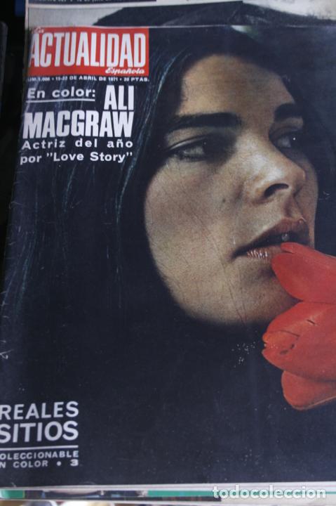 Collezionismo di Riviste e Giornali: ALI MACGRAW JUAN DE AVALOS BELFAST STRAVINSKY SHARON TATE KULIO IGLESIAS ESTEVA 1971 LA ACTUALIDAD