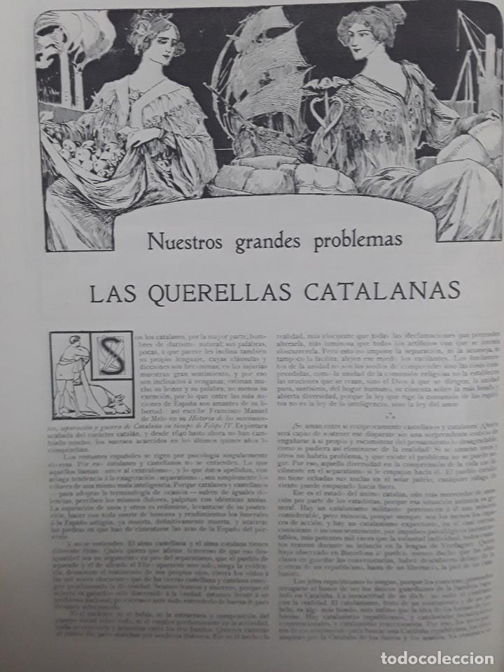 Coleccionismo de revistas y peri&oacute;dicos: LAS QUERELLAS CATALANAS .NUESTROS GRANDES PROBLEMAS 2 HOJAS REVISTA A&Ntilde;O 1906