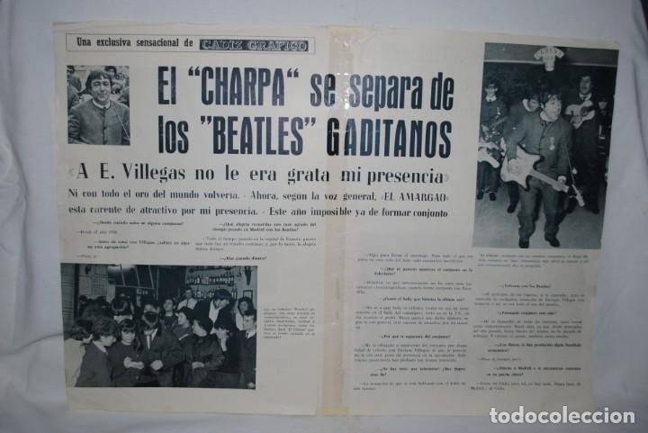 Coleccionismo de Revistas y Peri&oacute;dicos: LOS BEATLES DE CADIZ . RECORTE DE PRENSA .