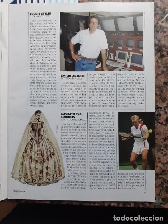 Coleccionismo de Revistas y Peri&oacute;dicos: emilio aragon gianni versace navratilova connors