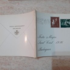 Coleccionismo de Revistas y Periódicos: BALAGUER PROGRAMA FIESTAS DE SANTO CRISTO 1976 CON FOTOS ANUNCIOS ETC... Lote 223278412