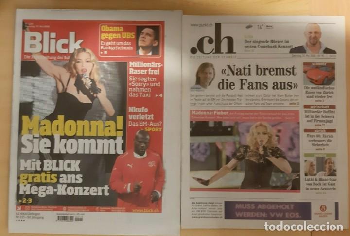 Collezionismo di Riviste e Giornali: MADONNA 2 NEWSPAPERS REVISTAS DE SUIZA