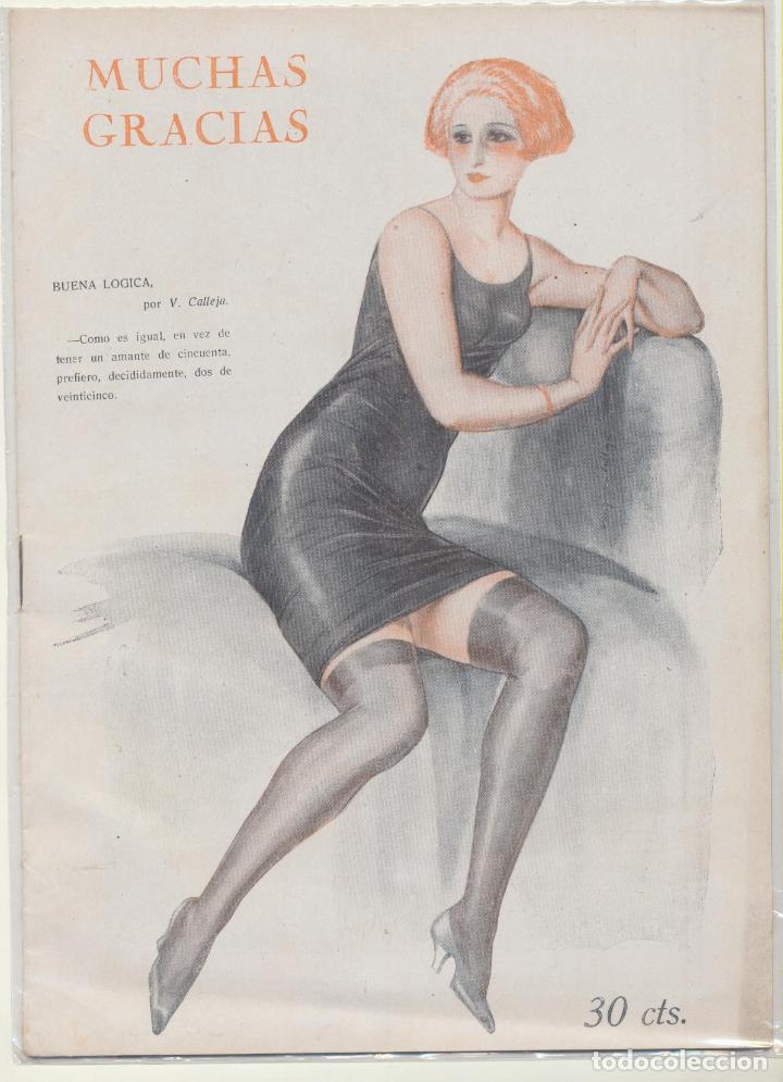 Collezionismo di Riviste e Giornali: Muchas Gracias n&ordm; 147. Revista C&oacute;mico-Sat&iacute;rica. Madrid 19 de Noviembre de 1926. N&uacute;mero Raro