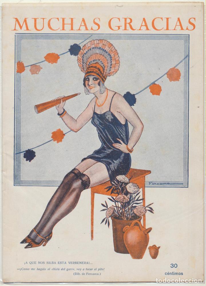 Collezionismo di Riviste e Giornali: Muchas Gracias n&ordm; 175. Revista C&oacute;mico-Sat&iacute;rica. Madrid 17 de Junio de 1927. N&uacute;mero Raro
