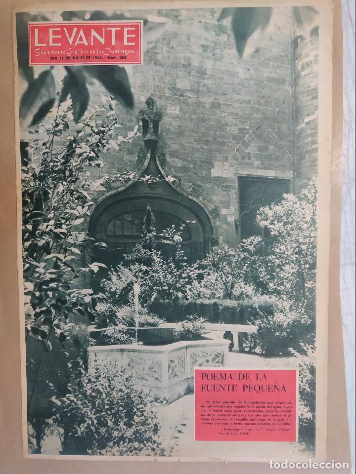 Coleccionismo de Revistas y Peri&oacute;dicos: LEVANTE SUPLEMENTO GRAFICO 1965, PARROQUIA SAN AGUSTIN VALENCIA, POEMA FUENTES PEQUE&Ntilde;AS