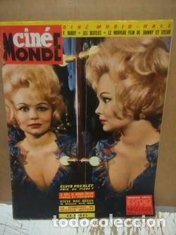 Collection Magazines and Newspapers: CINEMONDE : VERONIQUE VENDRELL + ELVIS PRESLEY + THE BEATLES + FRAN&Ccedil;OISE HARDY