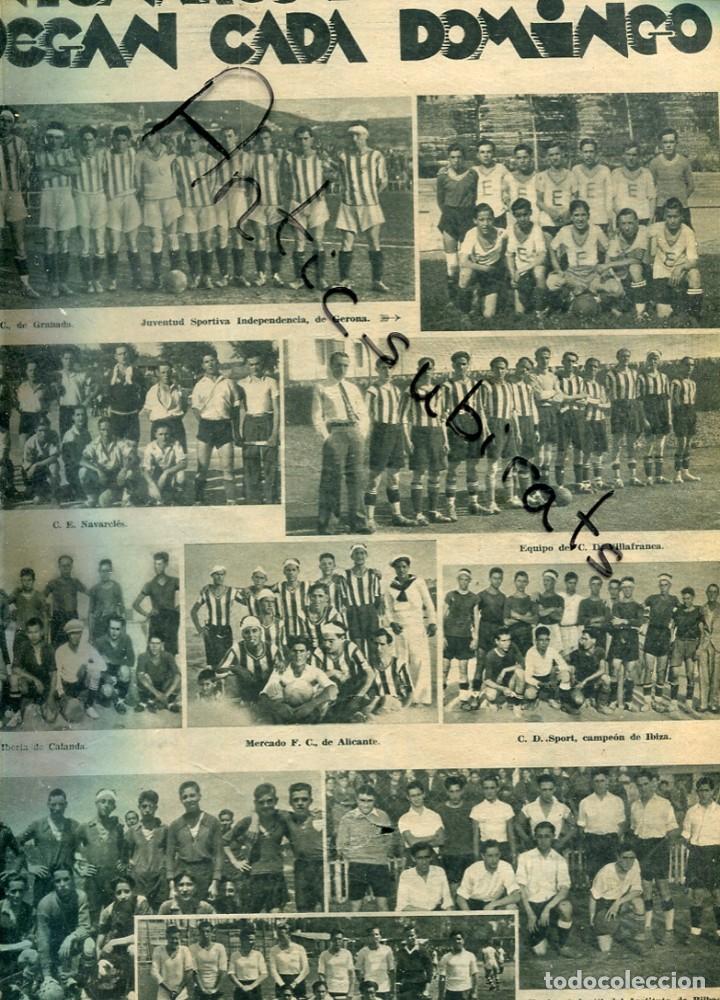 Coleccionismo de revistas y peri&oacute;dicos: REVISTA A&Ntilde;O 1934 FUTBOL EN GRANADA NAVARCLES VILLAFRANCA CALANDA IBIZA ALICANTE LOGRO&Ntilde;O BILBAO