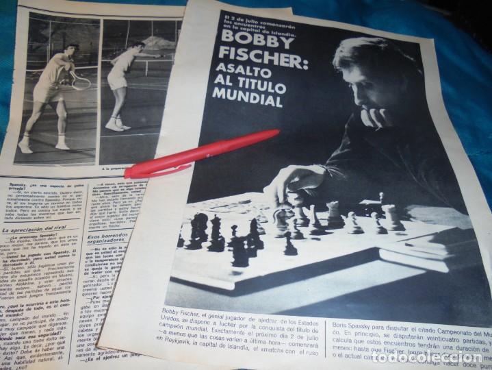 Collezionismo di Riviste e Giornali: RECORTE: BOBBY FISCHER, ASALTO AL TITULO MUNDIAL. LA ACTUALIDAD, JUNIO 1972