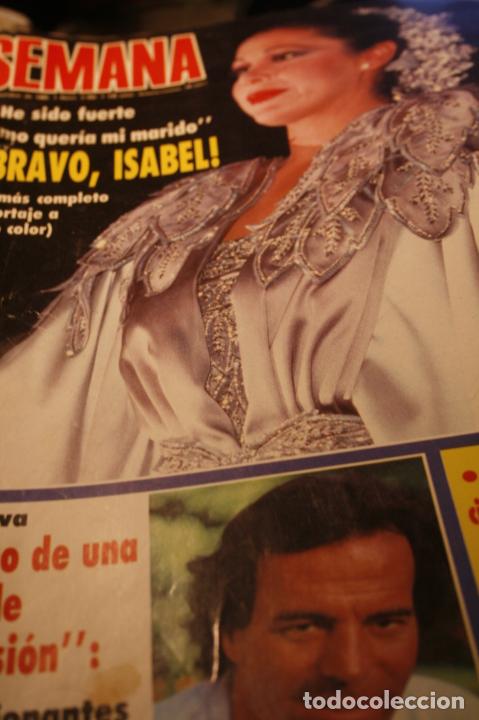 Coleccionismo de Revistas y Peri&oacute;dicos: CARMEN MORALES JULIO IGLESIAS ISABEL PANTOJA CHRISTOPHER ATKINS 1986