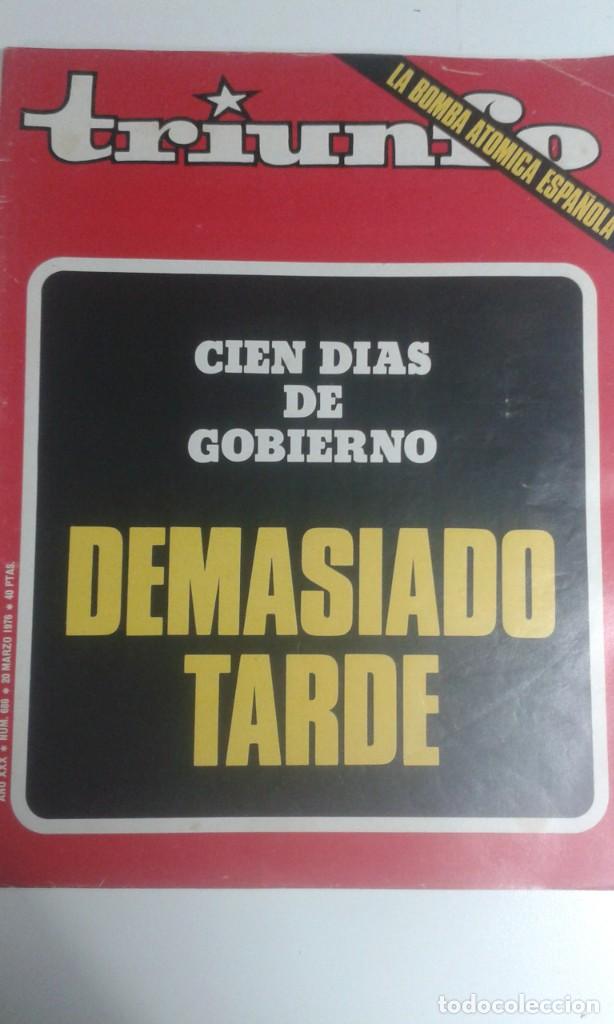 Coleccionismo de Revistas y Peri&oacute;dicos: TRIUNFO 20 MARZO 1976. MANIFESTANTE MUERTO EN BASAURI. CONSEJO DE GUERRA A MILITARES. OVIDI MONTLLOR