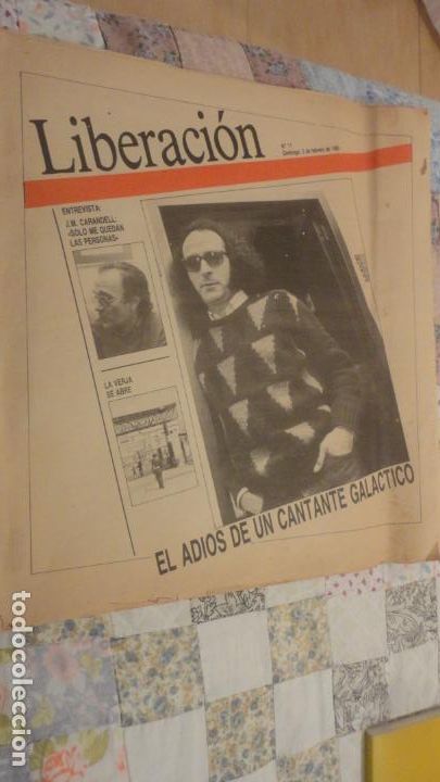 Coleccionismo de Revistas y Peri&oacute;dicos: ANTIGUO DIARIO LIBERACION N&ordm; 11. 1985.ENTREVISTA JAUME SISA.ROCK CATALAN.JOSE MARIA CARANDELL.