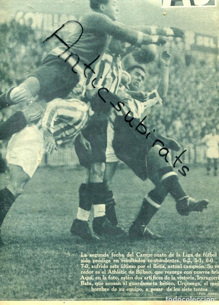 Coleccionismo de Revistas y Peri&oacute;dicos: REVISTA A&Ntilde;O 1935 FUTBOL ATHLETIC BILBAO BETIS IRARAGORRI BATA URQUEAGA ESGRIMA PARA JUEGOS OLIMPICOS