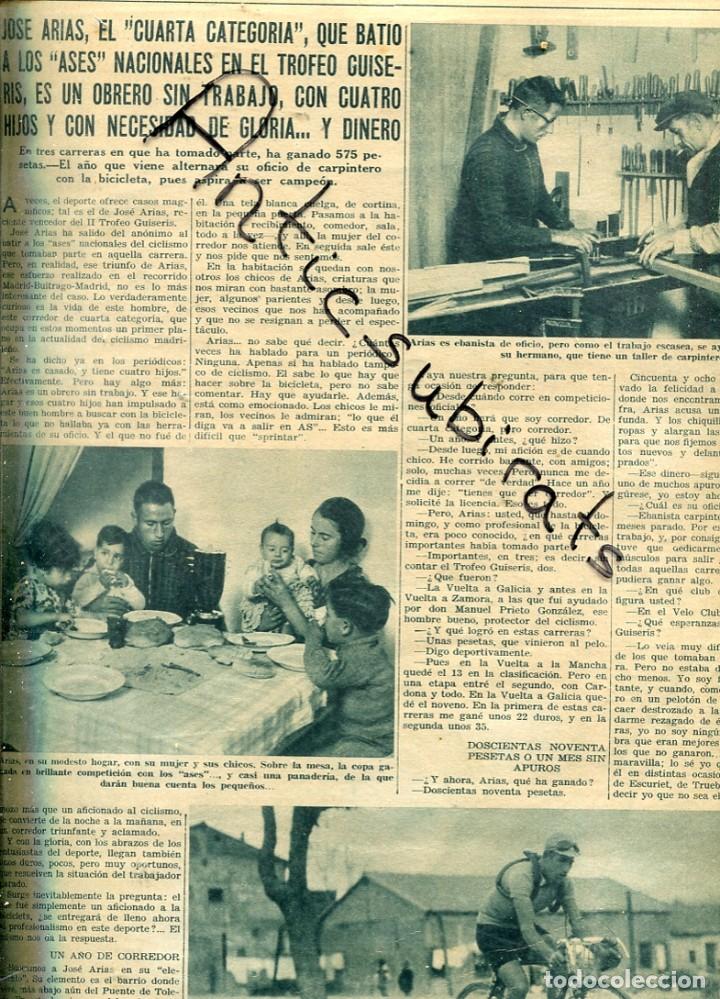 Coleccionismo de revistas y peri&oacute;dicos: REVISTA A&Ntilde;O 1935 JOSE ARIAS CICLISTA BOXEADOR SALVADOR SARRIO TAXONERA SANT QUIRZE TARRASA OSASUNA
