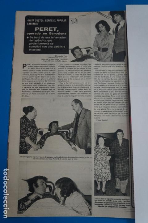 Coleccionismo de Revistas y Peri&oacute;dicos: RECORTE CLIPPING DE PERET REVISTA SEMANA N&ordm; 1843 PAG. 12 L1