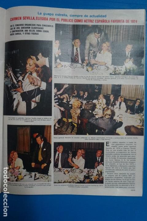 Coleccionismo de Revistas y Peri&oacute;dicos: RECORTE CLIPPING DE CARMEN SEVILLA REVISTA SEMANA N&ordm; 1842 PAG. 59 Y 60 L1