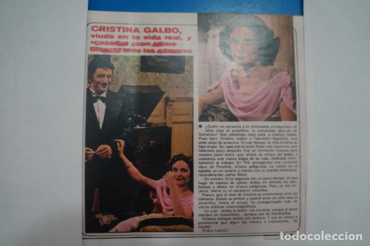 Coleccionismo de Revistas y Peri&oacute;dicos: RECORTE CLIPPING DE CRISTINA GALBO REVISTA SEMANA N&ordm; 1842 PAG. 49 L1